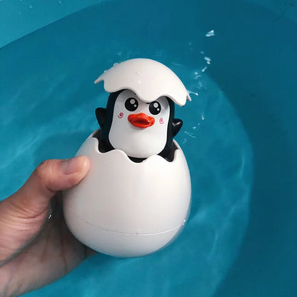 Cute Duck & Penguin Egg Water Spray Sprinkler Toy – Fun Bathing & Swimming Water Toy for Kids