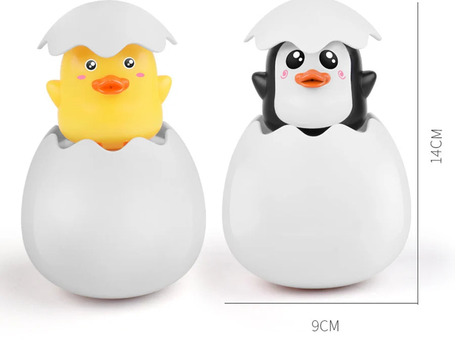 Cute Duck & Penguin Egg Water Spray Sprinkler Toy – Fun Bathing & Swimming Water Toy for Kids