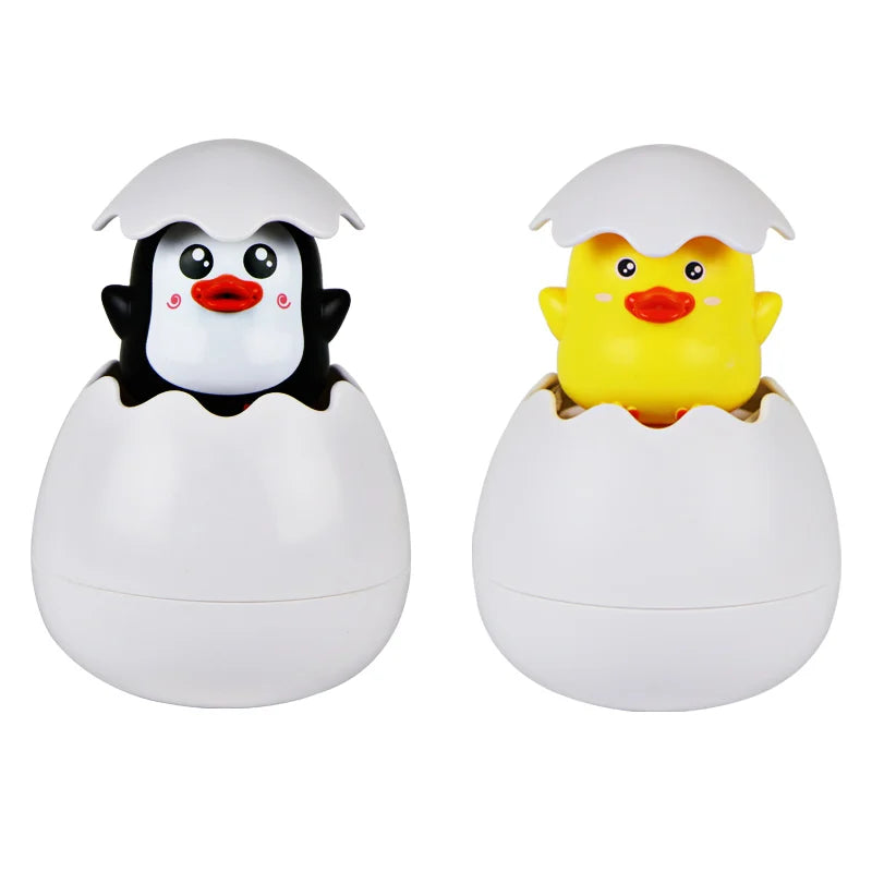 Cute Duck & Penguin Egg Water Spray Sprinkler Toy – Fun Bathing & Swimming Water Toy for Kids