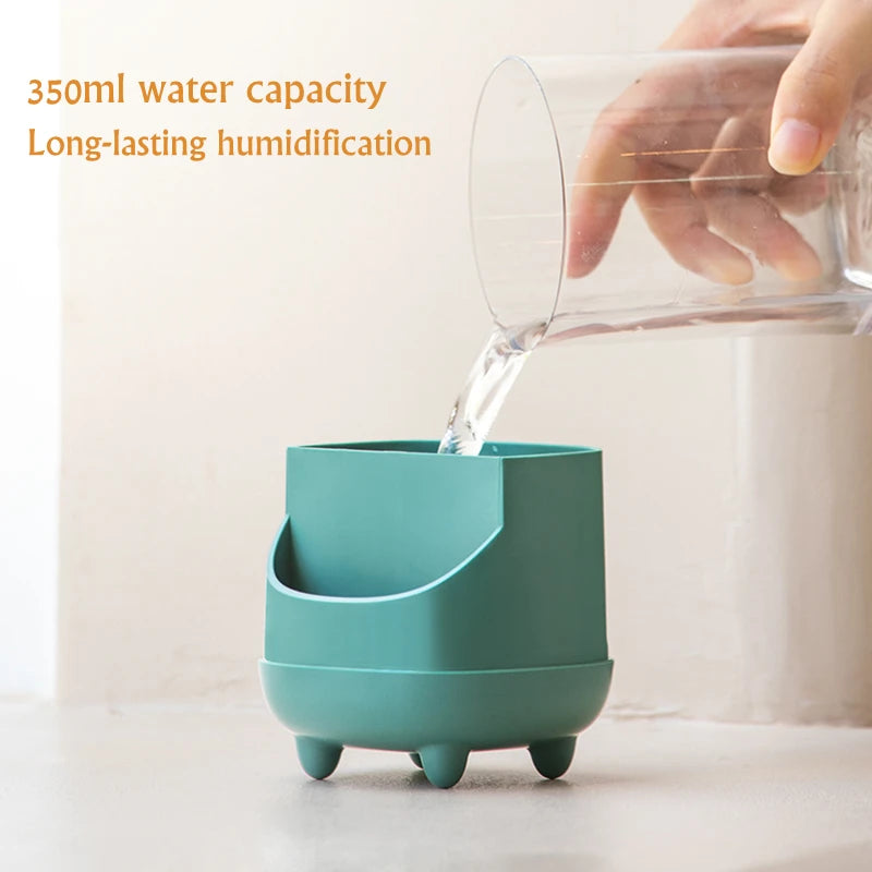 350ml Cartoon Mini Wireless Humidifier & Aromatherapy Mist Diffuser with Moon & Star Night Lamp – USB Rechargeable Portable Air Humidifier for Bedroom, Office, and Car