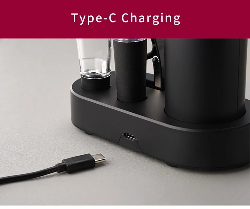 Electric Wine Bottle Opener – Automatic Corkscrew with Charging Base | Battery-Powered Wine Tool for Effortless Bottle Opening