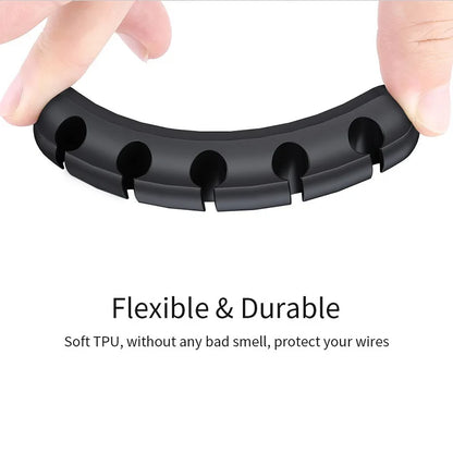 Multifunctional Silicone Cable Organizer Clips – Desktop Cable Management Winder for Home and Office