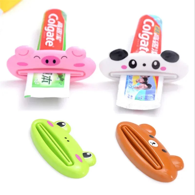 Cartoon Toothpaste Squeezer – Multifunctional Kitchen & Bathroom Gadget for Home Organization