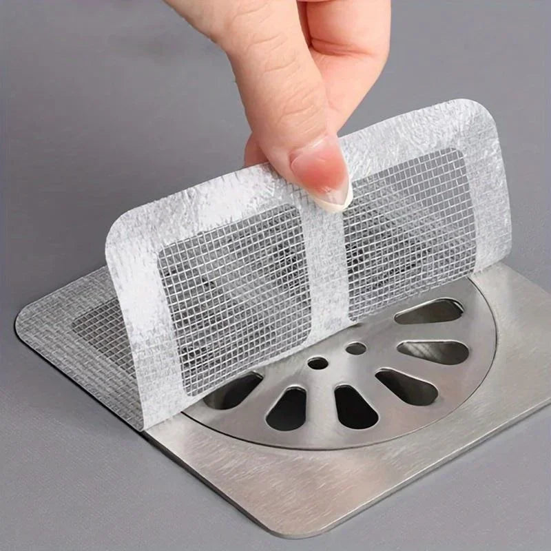 10pcs Disposable Shower Drain Nets – Hair Stopper & Sink Strainer for Bathroom & Kitchen