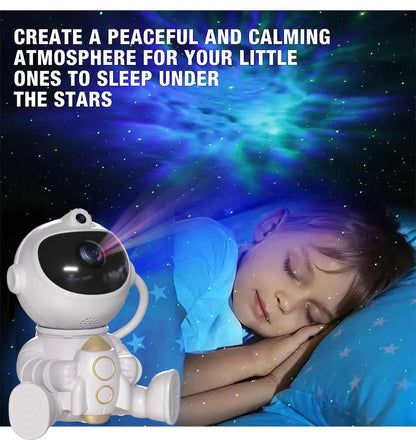 Galaxy Star Projector LED Night Light - Astronaut Lamp for a Starry Sky Ambience