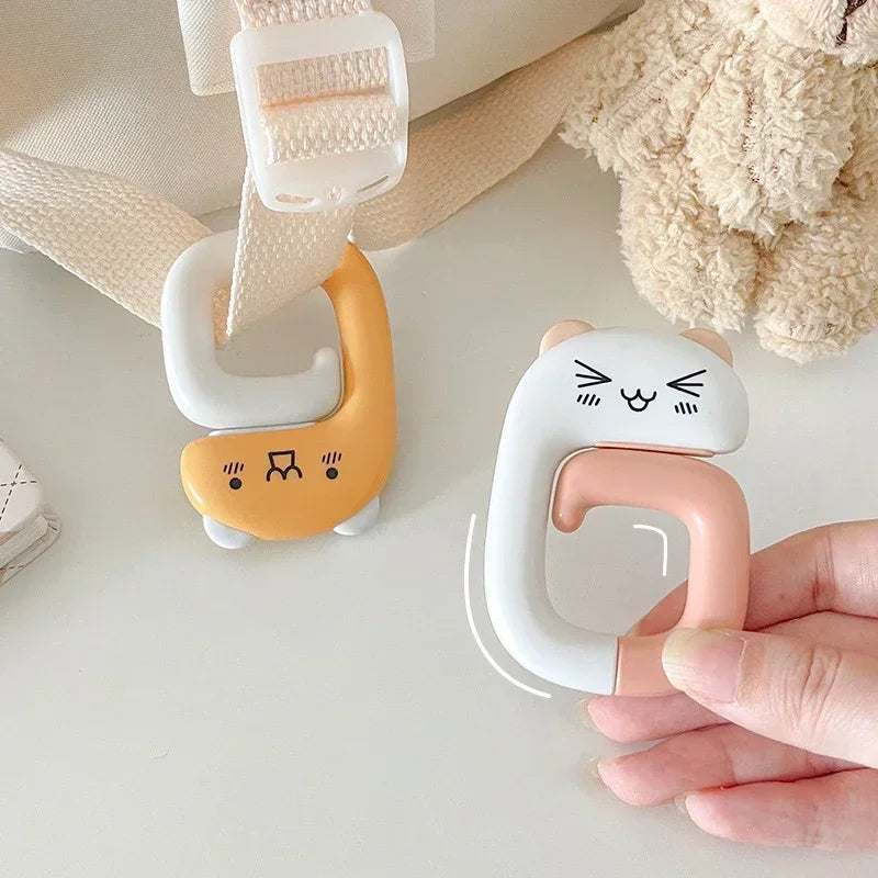 Portable Kawaii Folding Desk Bag Hook – Strong Load-Bearing Handbag Hanger for Office, Home, and Desk Organization