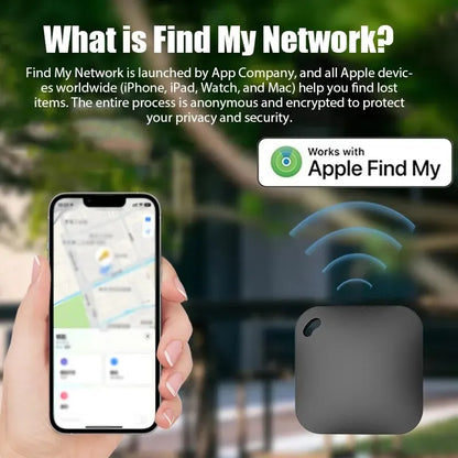 Smart Bluetooth GPS Tracker - MFI Rated Locator for Apple Find My App, Anti-Lost Device for Keys, Pets, and Kids