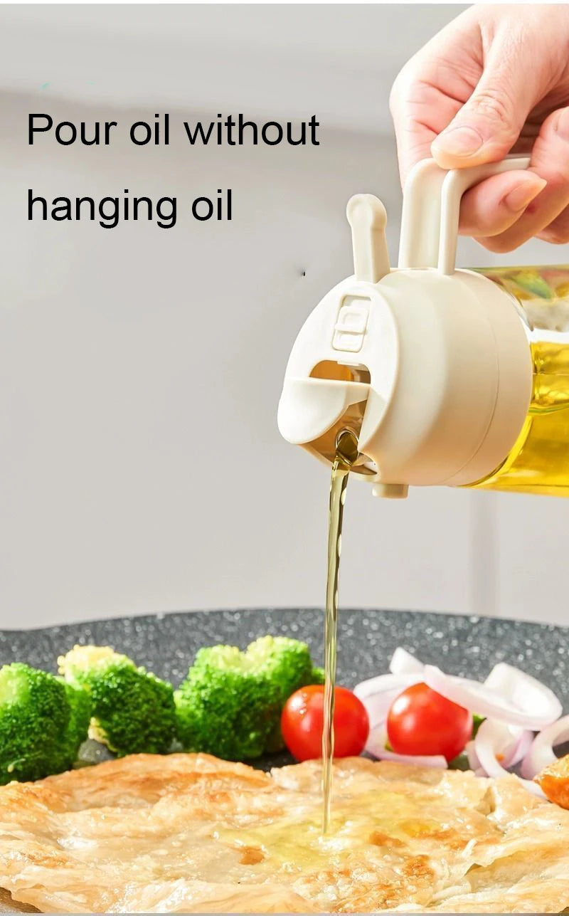 500ml Dual-Purpose Oil Spray Bottle – Leak-Proof Olive Oil Sprayer for Cooking, Baking, BBQ, and Air Fryer Use