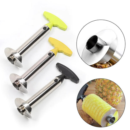 Stainless Steel Pineapple Slicer & Peeler – Easy-to-Use Fruit Cutter for Perfect Pineapple Rings