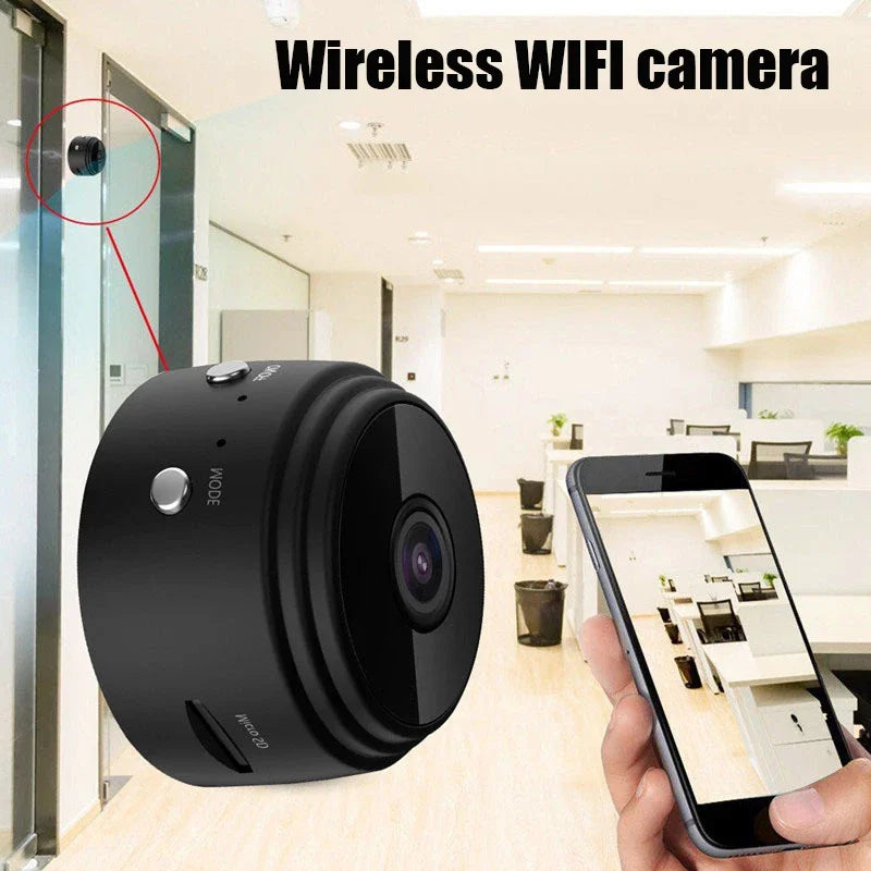 A9 WiFi Mini Wireless Security Camera - Smart Home Video Recorder for Infant and Pet Monitoring