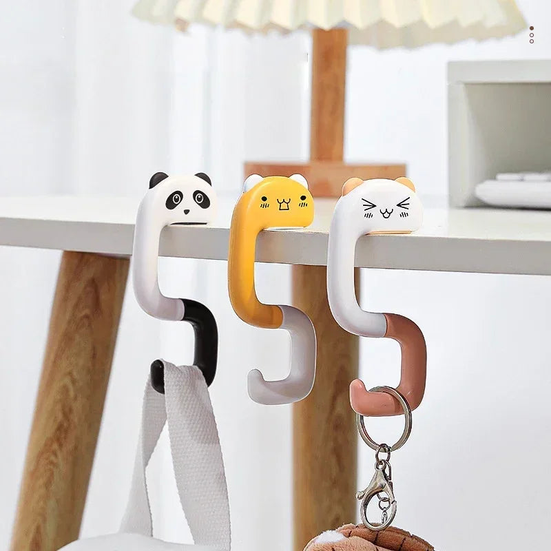 Portable Kawaii Folding Desk Bag Hook – Strong Load-Bearing Handbag Hanger for Office, Home, and Desk Organization