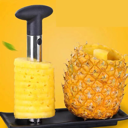 Stainless Steel Pineapple Slicer & Peeler – Easy-to-Use Fruit Cutter for Perfect Pineapple Rings