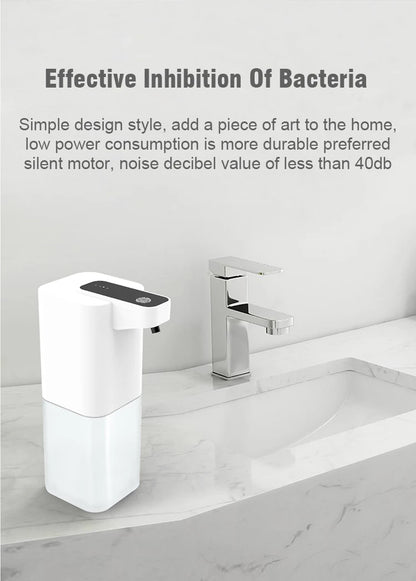 Automatic Liquid Soap Dispenser - Touchless Infrared Sensor, USB Rechargeable Smart Foam Machine for Hands-Free Soap Dispensing