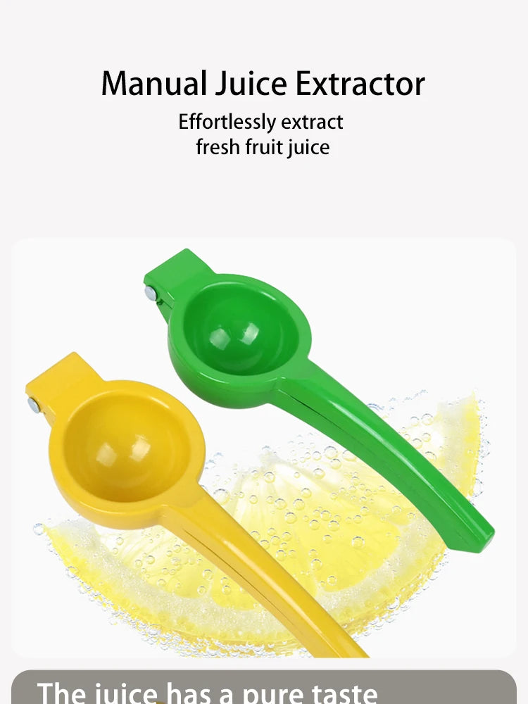 Manual Lemon Squeezer – Aluminum Alloy Hand-Pressed Juicer for Oranges & Lemons | Portable Kitchen Tool