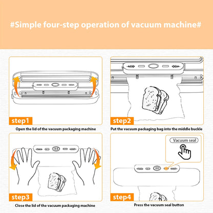 Vacuum Sealer Machine – Electric Food Sealer with 10 Free Vacuum Bags