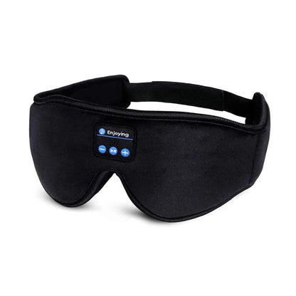 Bluetooth Sleeping Headphones Eye Mask - Comfortable Wireless Music Earphones with Soft Elastic Headband for Sleep