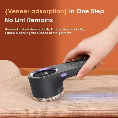 Rechargeable USB Electric Lint Remover – Fast & Efficient Sweater Trimmer with Smart LED, Type-C Charging for Household Use