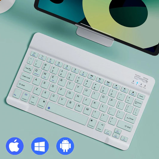 Wireless Bluetooth Keyboard - 78-Key Mini Keyboard for Android, iOS, Windows, PC, iPad & Tablet - Perfect for Gaming & Typing