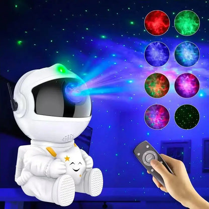 Galaxy Star Projector LED Night Light - Astronaut Lamp for a Starry Sky Ambience