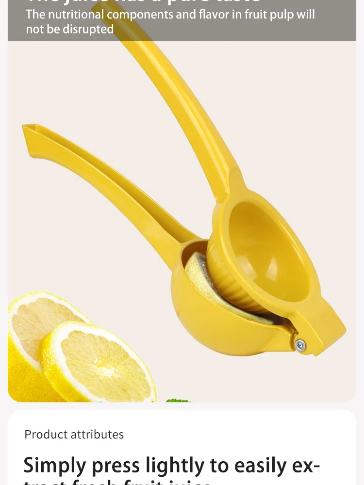 Manual Lemon Squeezer – Aluminum Alloy Hand-Pressed Juicer for Oranges & Lemons | Portable Kitchen Tool