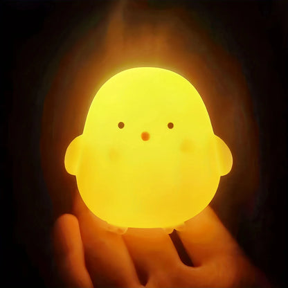 Cute Duck Night Light - Cartoon Animal LED Lamp for Kids' Bedroom & Holiday Gifts