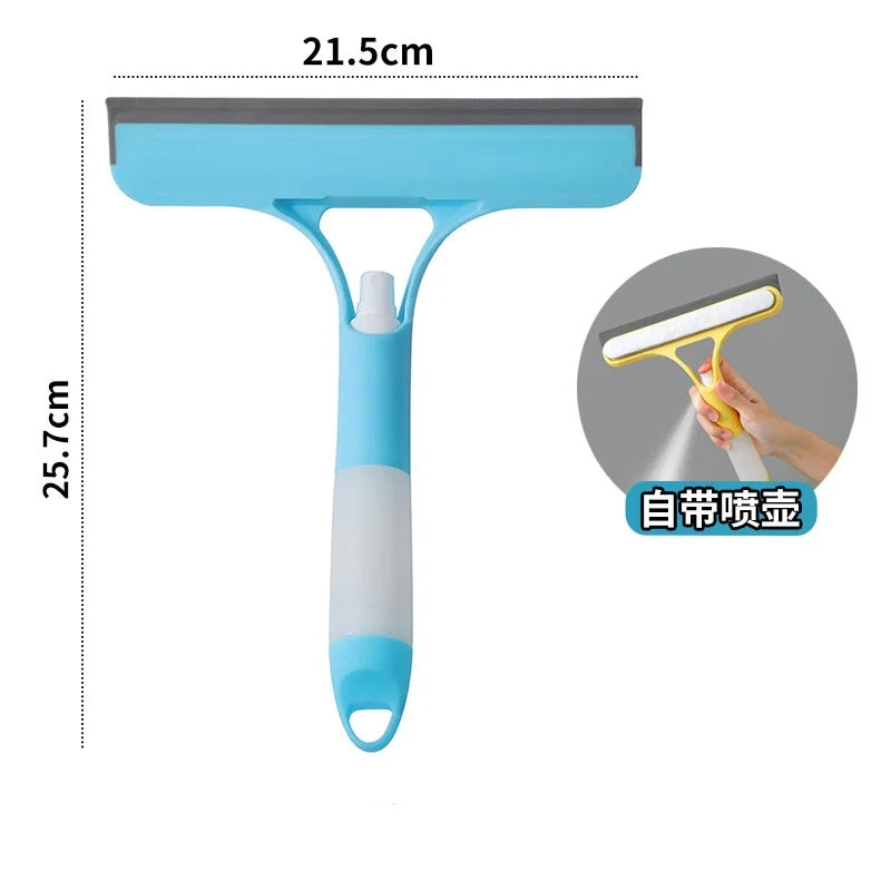 Multifunctional Glass Wiper with Built-in Watering Can – All-in-One Cleaning Tool for Mirrors, Windows, and Cars