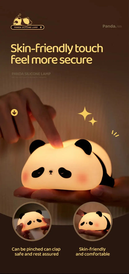 Cute LED Night Lights - Rechargeable Silicone Sheep, Panda, Rabbit Lamp for Kids & Baby, Bedside Decor & Birthday Gift