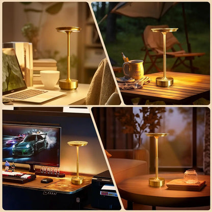 Rechargeable Touch Table Lamp - Wireless Desk Lamp for Reading, Home, and Outdoor Décor - Creative Gift Idea