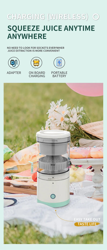 Extractor Fully Automatic Fruit Juicer – Portable USB Juicing Machine with Residue Separation for Fresh, Healthy Juice