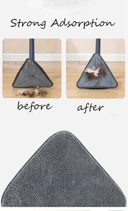 Triangle 360° Cleaning Mop – Telescopic Self-Draining Mop for Household Ceilings, Walls, and Tiles