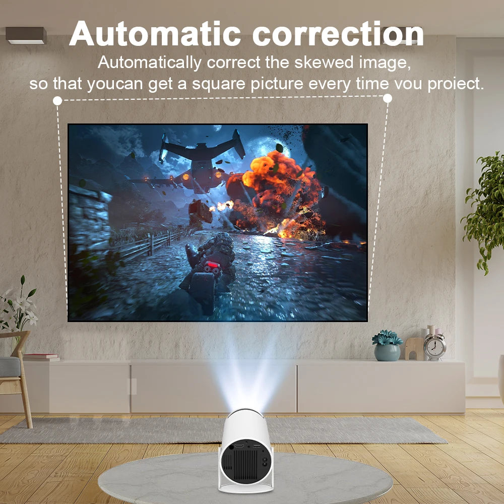 Magcubic 4K WiFi 6 Projector - Android 11, 260 ANSI, Dual WiFi, BT 5.0, 1280x720P Home & Outdoor Cinema - HY300 Pro
