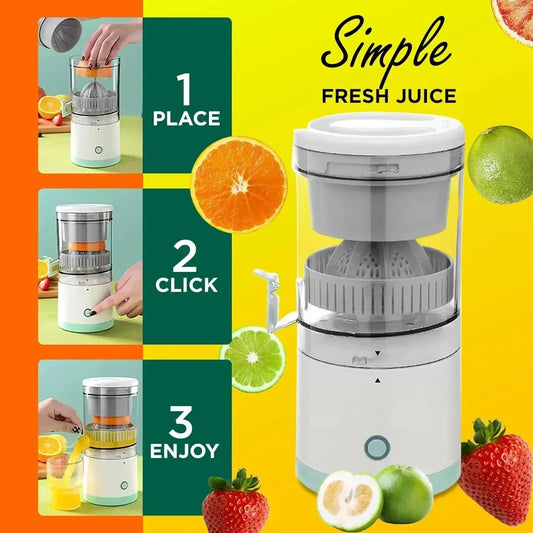 Extractor Fully Automatic Fruit Juicer – Portable USB Juicing Machine with Residue Separation for Fresh, Healthy Juice