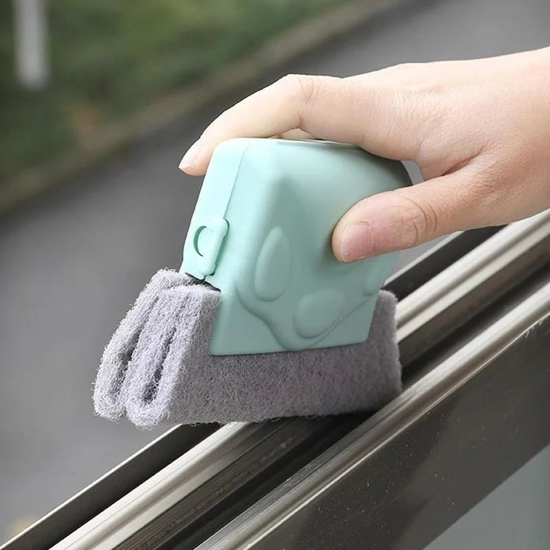 Window Groove Cleaning Brush – Scouring Pad Tool for Effortless Window Slot Cleaning