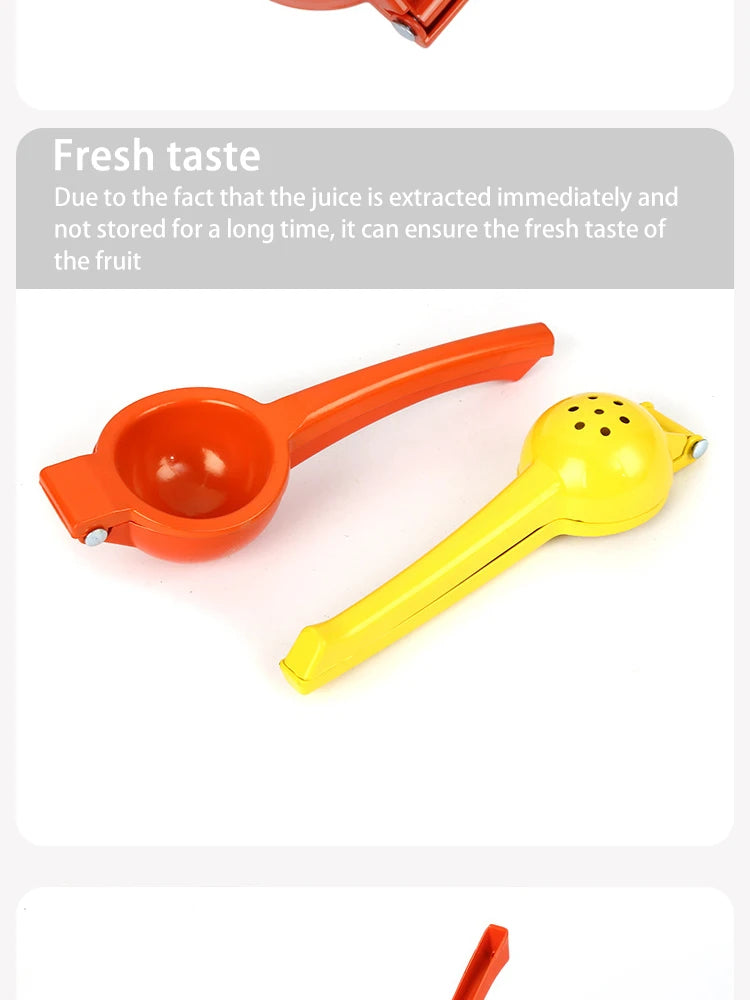 Manual Lemon Squeezer – Aluminum Alloy Hand-Pressed Juicer for Oranges & Lemons | Portable Kitchen Tool