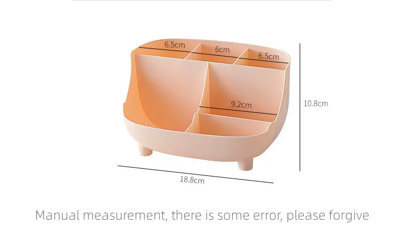 Multifunctional Plastic Desktop Storage Box – Makeup Drawer Organizer for Cosmetics and Office Supplies