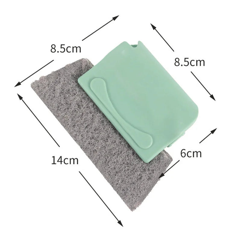 Window Groove Cleaning Brush – Scouring Pad Tool for Effortless Window Slot Cleaning