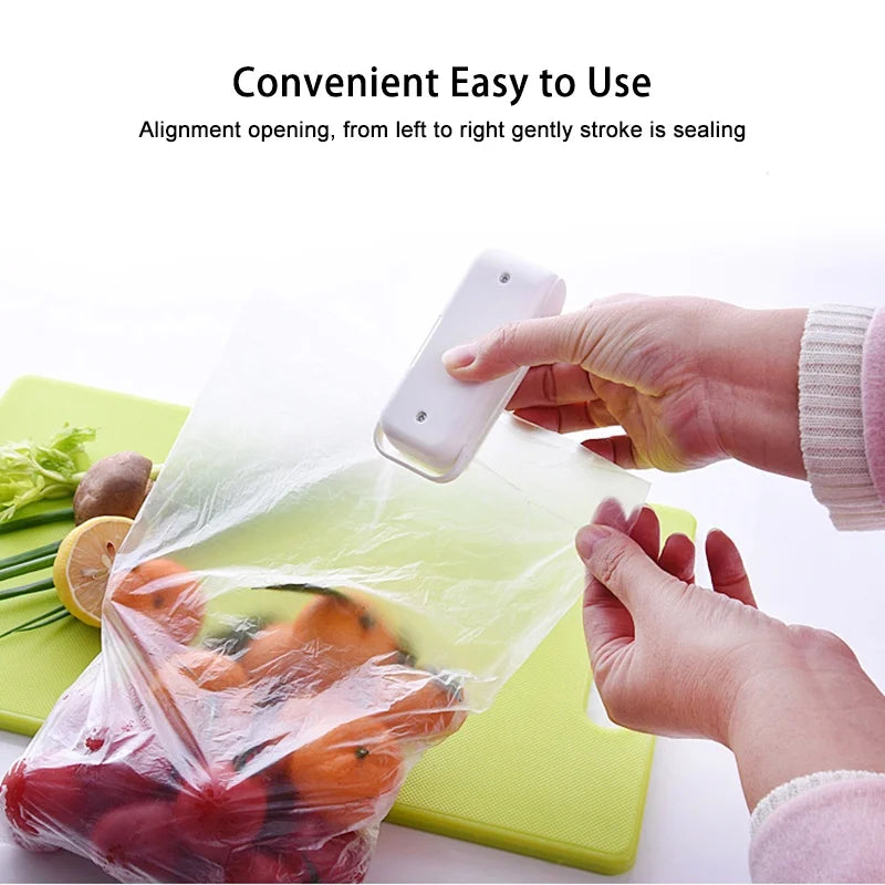 Portable Mini Heat Bag Sealing Machine - Thermal Plastic Food Packaging Sealer for Freshness