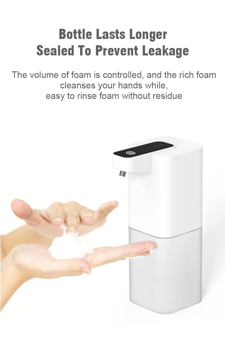 Automatic Liquid Soap Dispenser - Touchless Infrared Sensor, USB Rechargeable Smart Foam Machine for Hands-Free Soap Dispensing