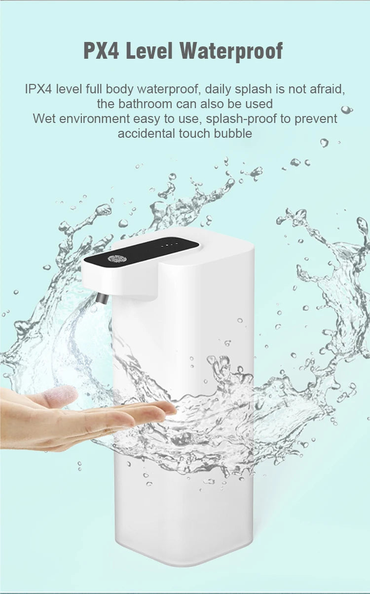 Automatic Liquid Soap Dispenser - Touchless Infrared Sensor, USB Rechargeable Smart Foam Machine for Hands-Free Soap Dispensing