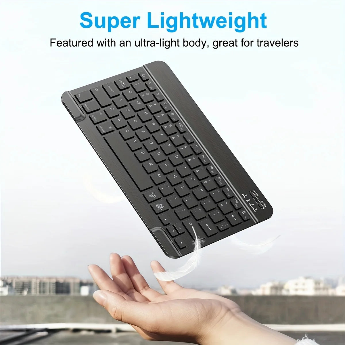 Wireless Bluetooth Keyboard - 78-Key Mini Keyboard for Android, iOS, Windows, PC, iPad & Tablet - Perfect for Gaming & Typing