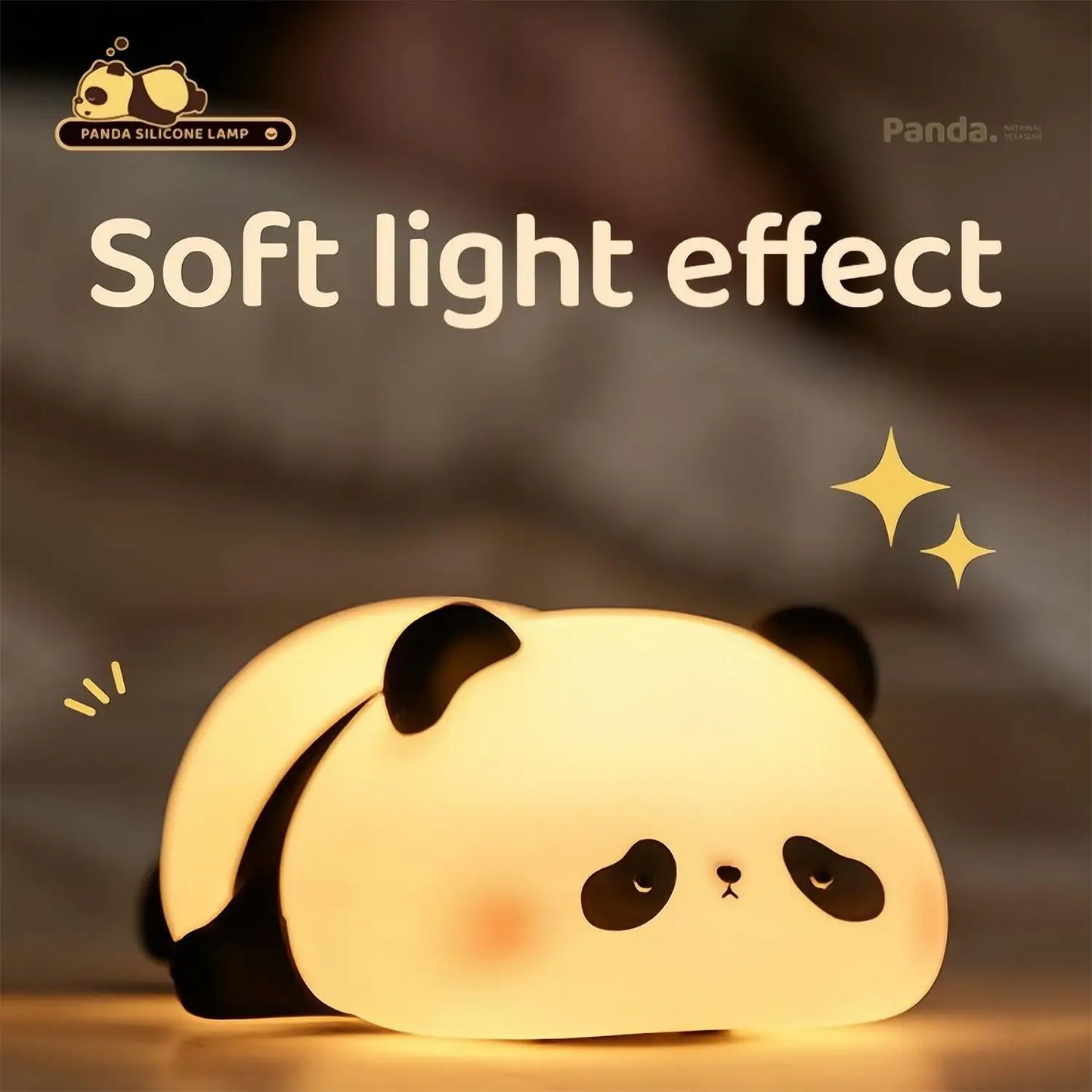 Cute LED Night Lights - Rechargeable Silicone Sheep, Panda, Rabbit Lamp for Kids & Baby, Bedside Decor & Birthday Gift