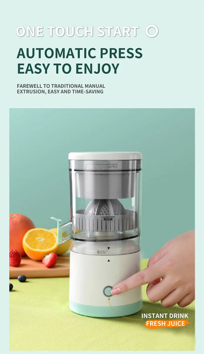Extractor Fully Automatic Fruit Juicer – Portable USB Juicing Machine with Residue Separation for Fresh, Healthy Juice