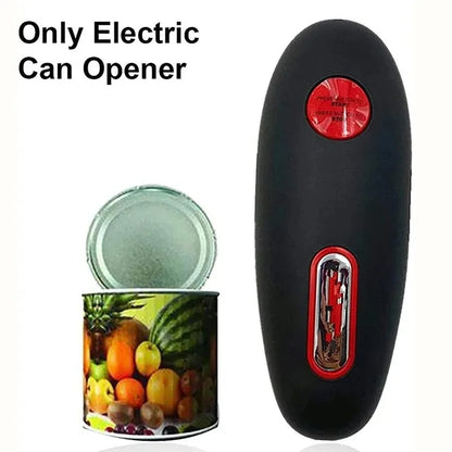 Automatic One-Touch Electric Can Opener - Portable Kitchen Tool for Effortless Jar and Bottle Opening