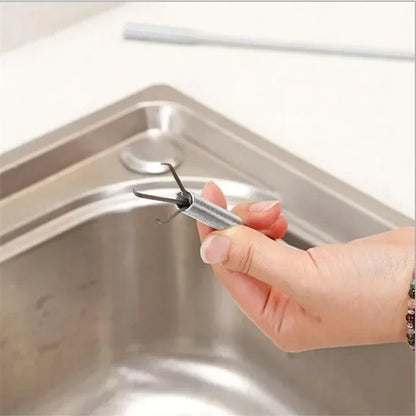 60cm Bendable Drain Clog Dredge Tool – Water Sink Cleaning Hook & Sewer Hair Remover