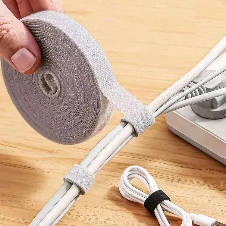 Cable Organizer – Wire Management Tape for Earphones, Mouse Cords, and More (1/3/5M Options)