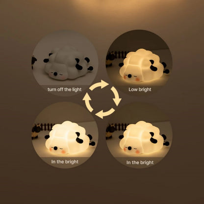 Cute LED Night Lights - Rechargeable Silicone Sheep, Panda, Rabbit Lamp for Kids & Baby, Bedside Decor & Birthday Gift