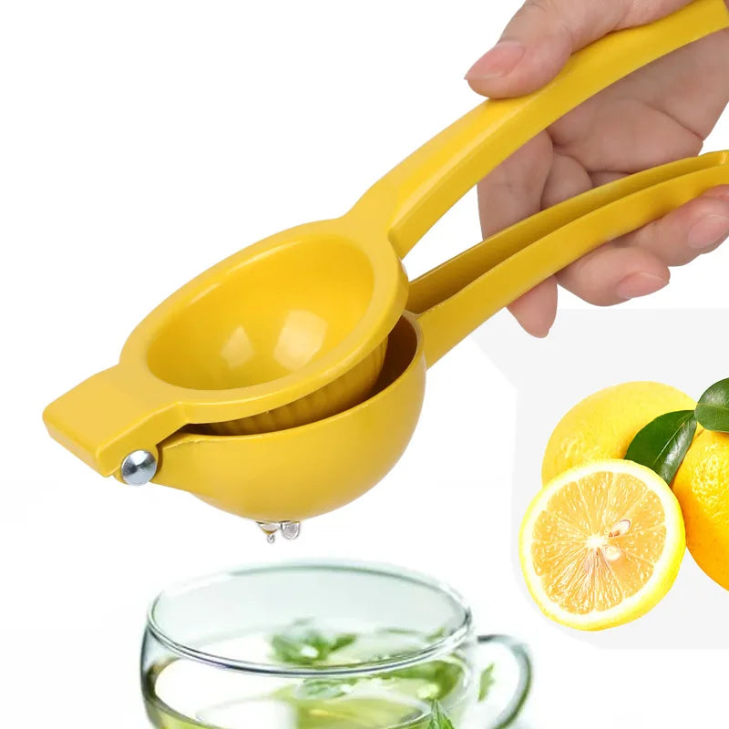 Manual Lemon Squeezer – Aluminum Alloy Hand-Pressed Juicer for Oranges & Lemons | Portable Kitchen Tool