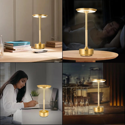 Rechargeable Touch Table Lamp - Wireless Desk Lamp for Reading, Home, and Outdoor Décor - Creative Gift Idea