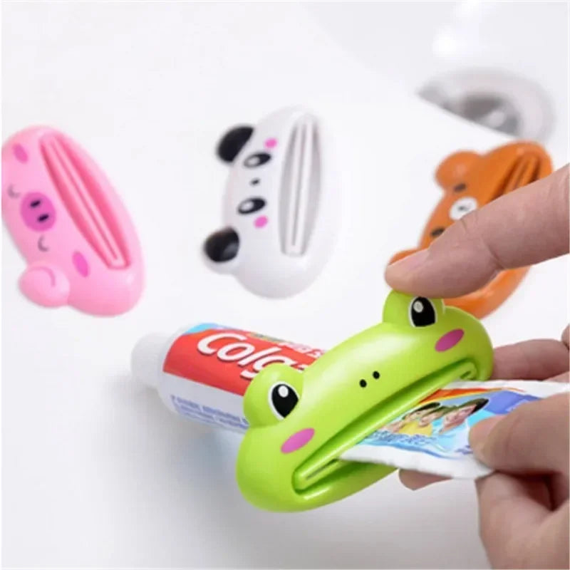 Cartoon Toothpaste Squeezer – Multifunctional Kitchen & Bathroom Gadget for Home Organization