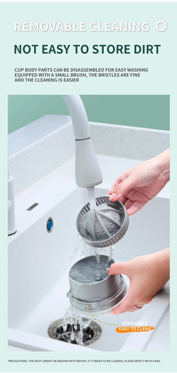 Extractor Fully Automatic Fruit Juicer – Portable USB Juicing Machine with Residue Separation for Fresh, Healthy Juice